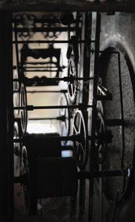 时钟，机芯，手表盒，旧的，齿轮，齿轮，时间，机械