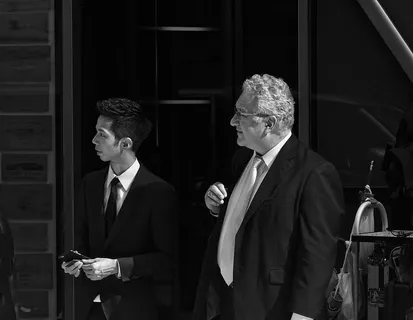 香港，中心，城市生活，街道，人，B/W，男人，生意