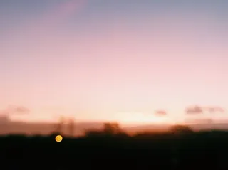 夜，灯光，假山，博克，日落，天际线，天空，自然