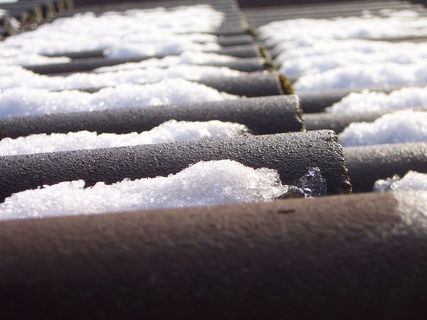 雪、冬天、寒冷、白色、冰、解冻、屋顶、寒冷温度