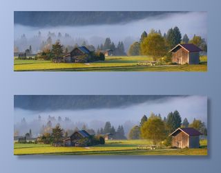 棕色、木质、棚屋、灰色、混凝土、房屋、自然、景观