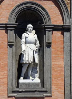 意大利，那不勒斯，普莱比西托广场，雕像，壁龛，人物，历史，雕塑