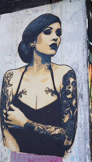 街道、墙、艺术、涂鸦、里斯本、葡萄牙、表现、创意