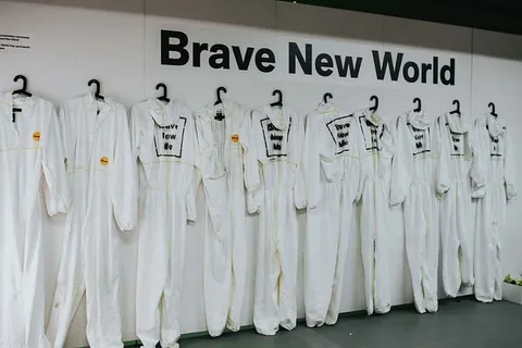 画廊里的各种艺术作品