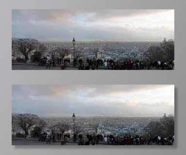 蒙马特，巴黎，视点，概述，云，全景，远景，abendstimmung