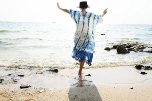 海滩上的女人