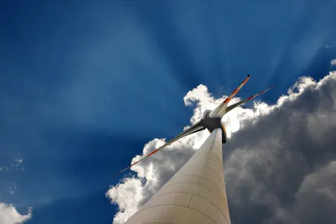 天空,风力涡轮机,日光,schönwetter,云,云天,低角度视图,自然 天空,风力涡轮机,日光,schönwetter,云,云天,低角度视图,自然