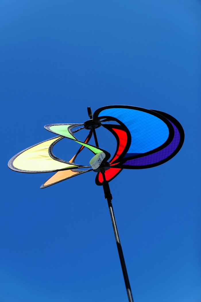 windspiel，彩色，旋转，颜色，花园，旋转，风，多风