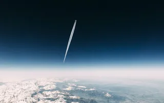 飞行，天云轨道，蓝色，天空，飞机，自然，飞行，场景