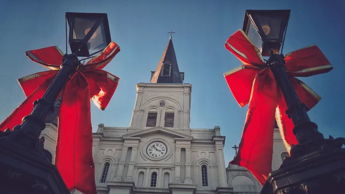 美国，新奥尔良，圣路易斯大教堂，建筑外观，建筑，宗教，建筑结构，礼拜场所