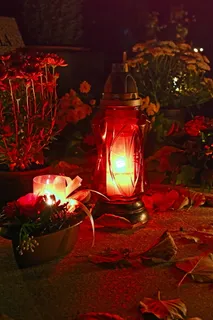 蜡烛，葬礼，墓地，心情，死亡之日，光，照明，和平