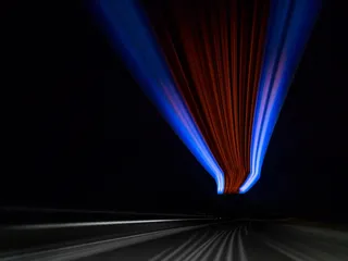 红色、蓝色、光矢量艺术、夜晚、道路、明亮、灯光、车辆、明亮