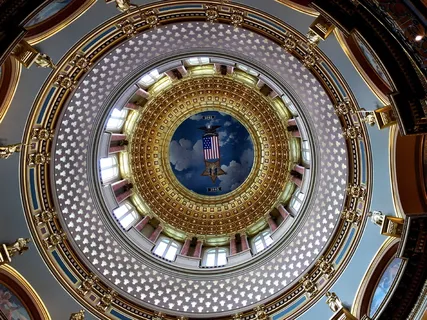 爱荷华州、国会大厦、穹顶、得州、梅因州、州议会大厦、建筑、内华达州