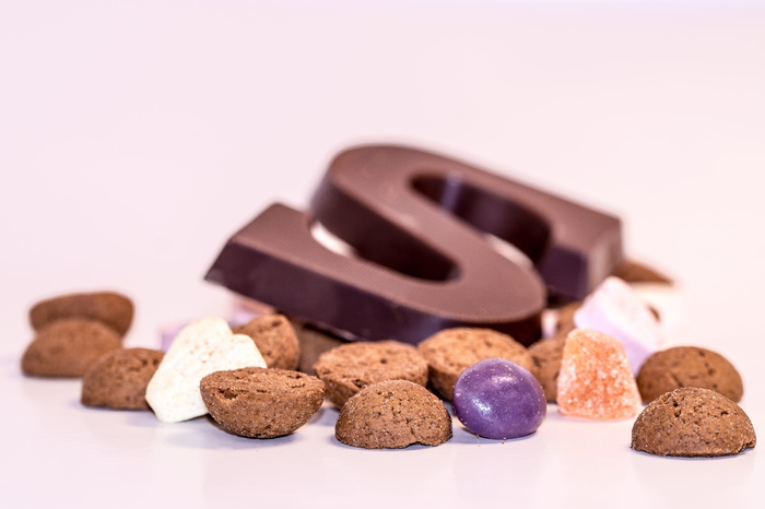 巧克力地段，圣尼古拉斯，糖果，圣人，pepernoten，12月5日，圣尼古拉斯，糖果