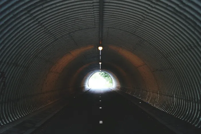 光, 黑暗, 行业, 隧道, 架构, 模糊, 空, 未来