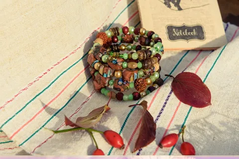 波西米亚、风格、装饰品、手镯、珠子、食品和饮料、室内、健康饮食