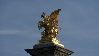 法国、巴黎、亚历山大三世桥、桥梁、雕塑、雕像、艺术和工艺、代表