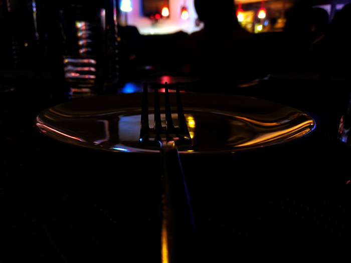 叉子，餐厅，盘子，餐厅，玻璃，微光，移动，印度