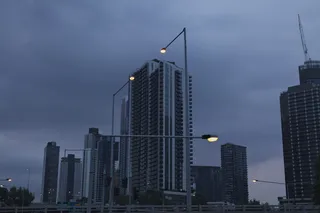 澳大利亚，南岸，灯光，城市，城市，黄昏，建筑，建筑外观