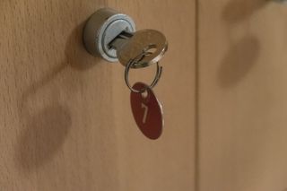 钥匙，锁，安全，关闭，七，安全，数字，没有人