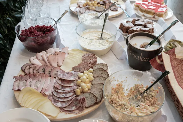 美食，美食，食品和饮料，食品，新鲜度，餐桌，高角度视角，肉类