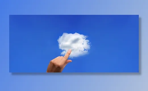 人、显示、食指、指点、云、手指、触摸、云计算