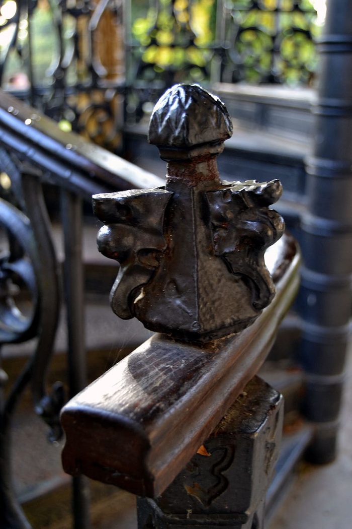 装饰物，城堡，栏杆，楼梯，历史，古老，把手，墓地