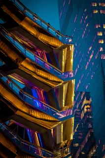 灯光、火炬、船只、美国、办公楼、金色、夜间摄影、中城