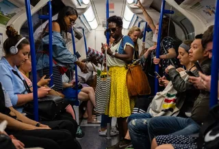 伦敦, 英国, 旅行, 火车, 通勤者, 通勤, 多彩