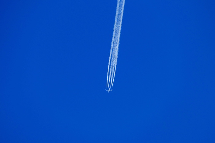 飞机，天空，旅行，飞行，天空，旅行，飞机飞行，长信使，蓝色