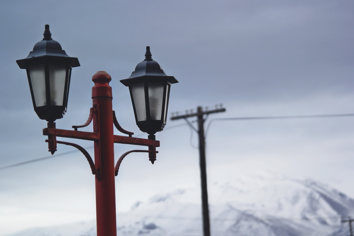 雪，风景，天空，冬天，模糊，特写，玻璃，高