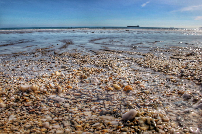 海滩，海岸，自然，海洋，卵石，海岸，夏天，海