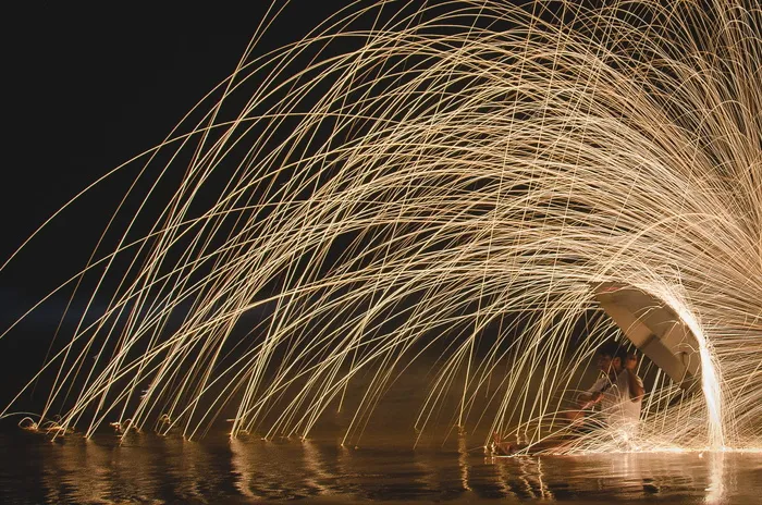 澳大利亚, ​​noosa 头, 照明, 夜, 水, 长时间曝光, 自然, 议案