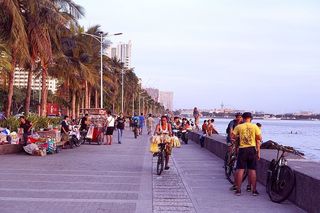 马尼拉，马尼拉湾，马尼拉湾，马尼拉，菲律宾*，马尼拉，海湾大道，城市，摩天大楼，摩天大楼