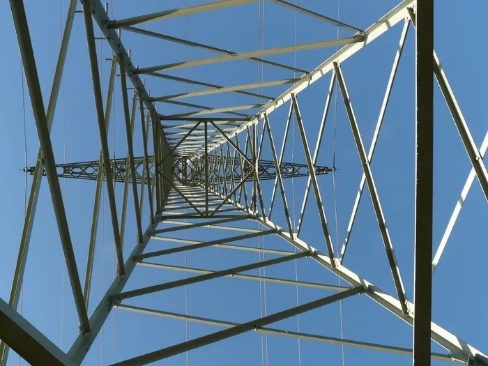 strommast、塔架、电流、电、铁、塔、建筑、金属