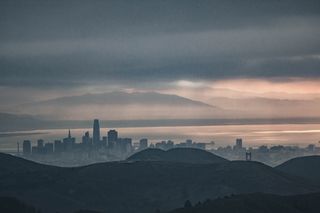 自然, 户外, 镇, 构建, 城市, 城市, 大都市, 天空