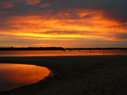 日出、大海、日落、黎明、黎明、夜空、地平线、海滩