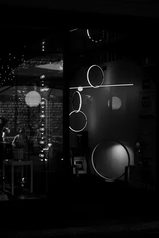 意大利，科莫湖，照明，夜间，照明设备，无人，发光，黑暗