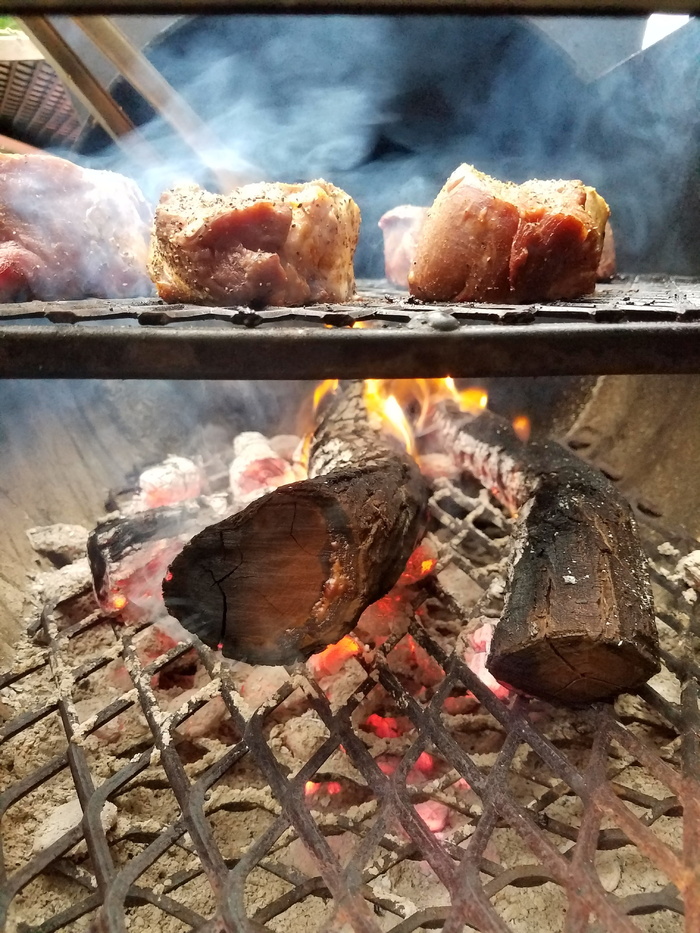 吸烟者、烟、牛排、烤肉、里脊肉、里脊肉、梅斯基特、夏布罗