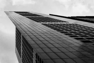 单色，建筑，高，高，高层，塔，城镇，黑色