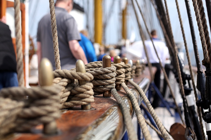 绳索，gorch fock，训练船，dew，系带绳，帆，水海，海军