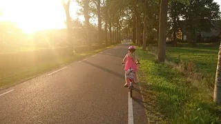 女孩，骑行，自行车，自行车，学校，骑行，快乐，运动