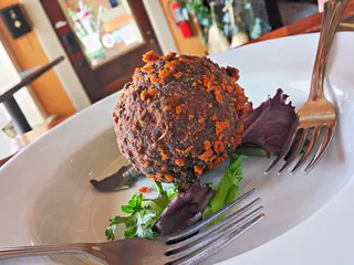 苏格兰鸡蛋, 开胃菜, 餐饮, 蛋​​, 美食, 涂层, 餐厅, 香肠