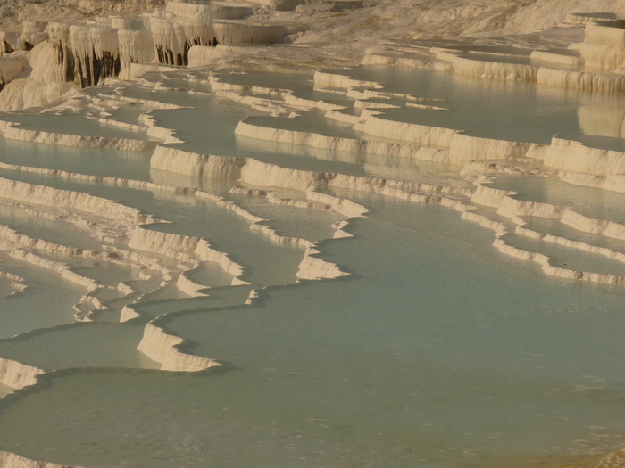 pamukkale，石灰烧结阶地，钙，联合国教科文组织，石灰石，土耳其，景观，矿物