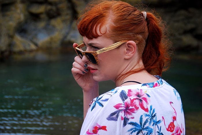 英国、康沃尔、自然、户外、红发、时尚、卷发、海滩