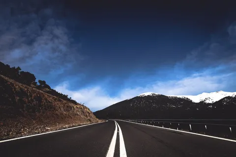 空、路、引导、雪、覆盖、山、路、高地 空、路、引导、雪、覆盖、山、路、高地