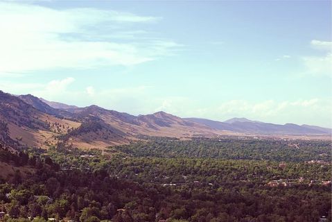 绿树场，区域，照片，山脉，博尔德，科罗拉多州，景观，山脉