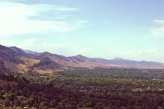 绿树场，区域，照片，山脉，博尔德，科罗拉多州，景观，山脉