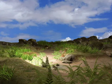 渲染，风景，幻想，天空，云，背景，浪漫，神秘