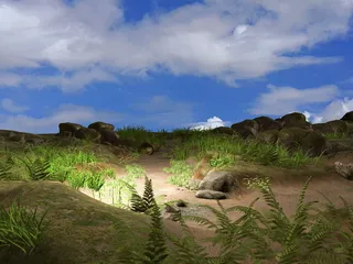 渲染，风景，幻想，天空，云，背景，浪漫，神秘